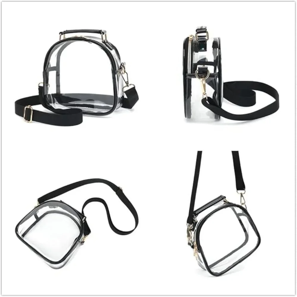 Clear black purse